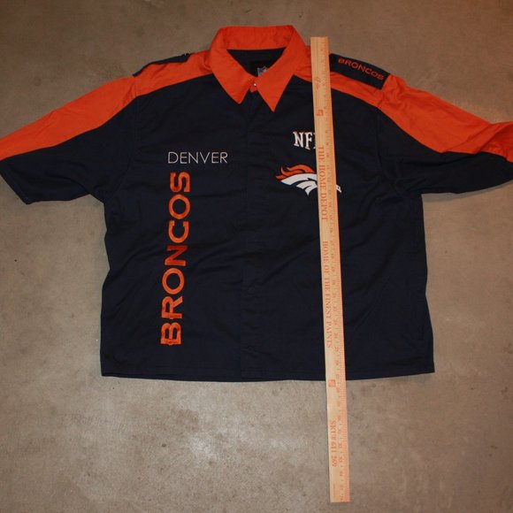 Denver Broncos NFL Embroidered Button Down Shirt - Picture 7 of 10